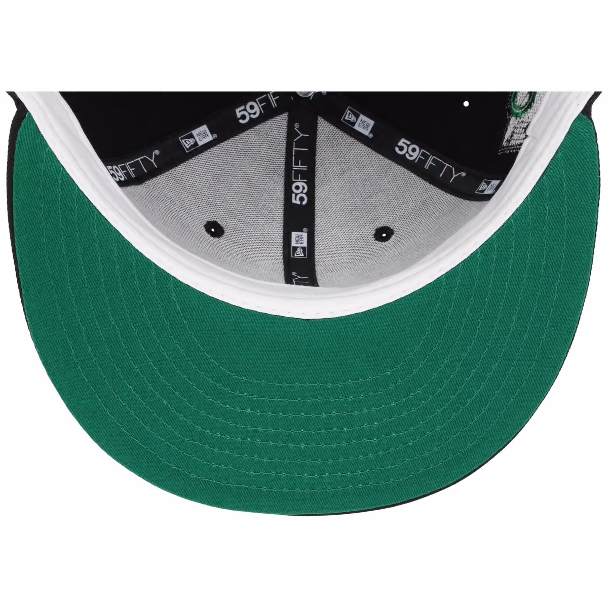 Los Angeles Dodgers New Era 59FIFTY (Black/Black) back view