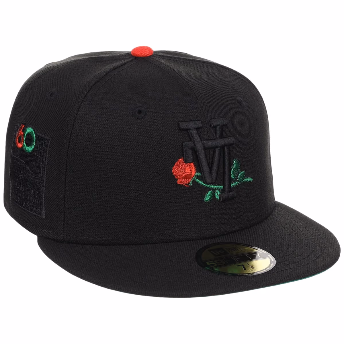 Los Angeles Dodgers New Era 59FIFTY (Black/Black) front view