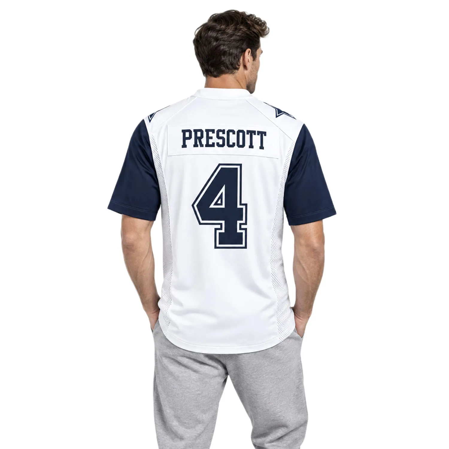 Men's Dak Prescott Cowboys Jersey Elite NFL Game Day Style