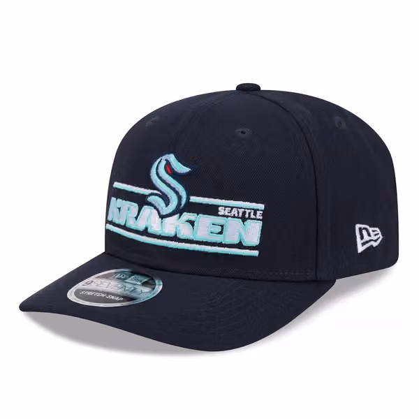 Seattle Kraken NHL Stated 9SEVENTY Stretch-Snap Cap Navy product photo