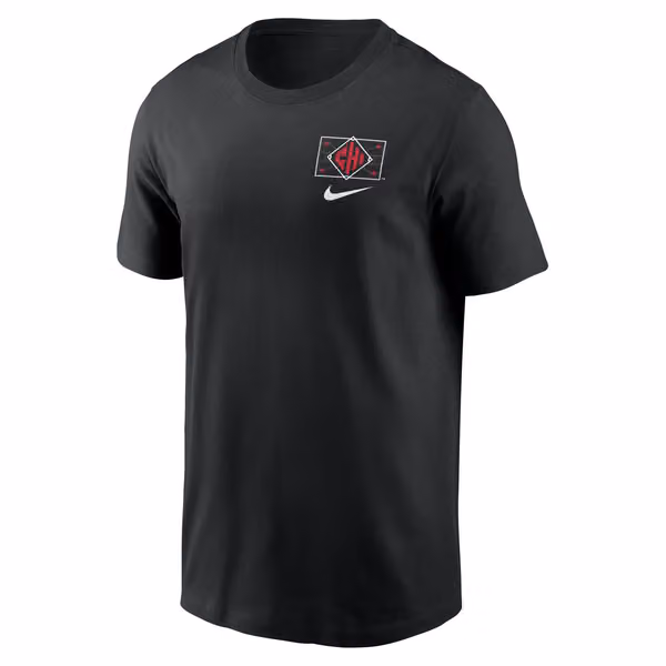 Chicago White Sox City Connect 2-Hit Nike Cotton T-Shirt Black view 2