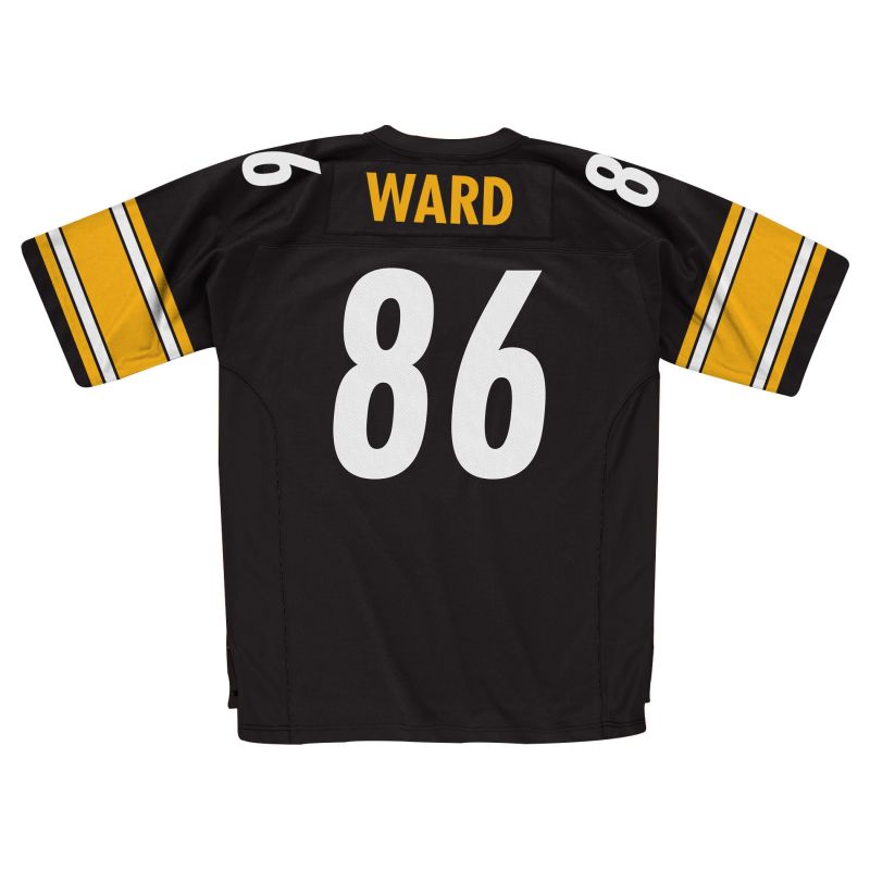 Hines Ward #86 Pittsburgh Steelers 2005 Mitchell & Ness Throwback NFL Jersey Black view 2