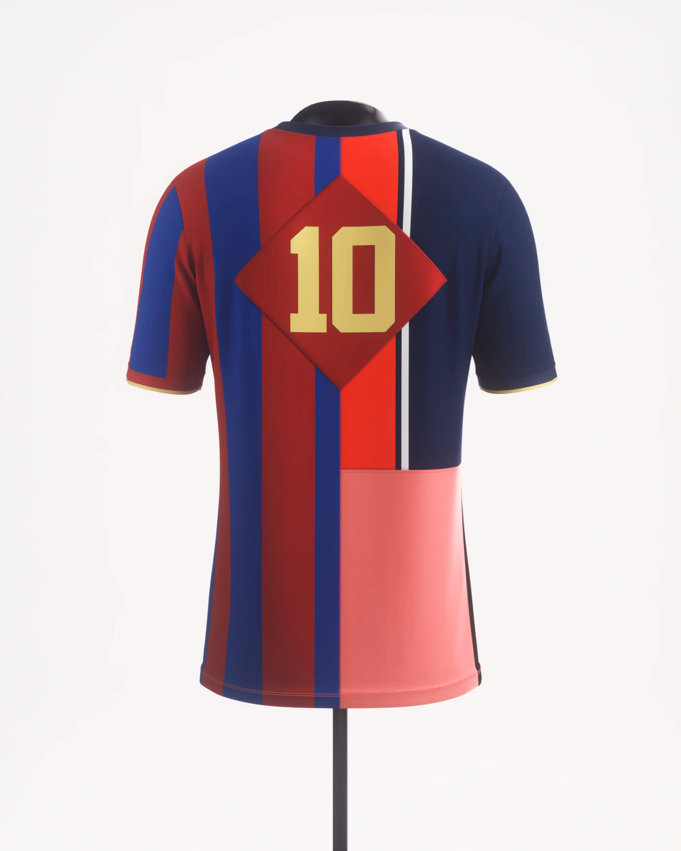 Jersevo Custom Personalized La Pulga Jersey (Third Edition) back view