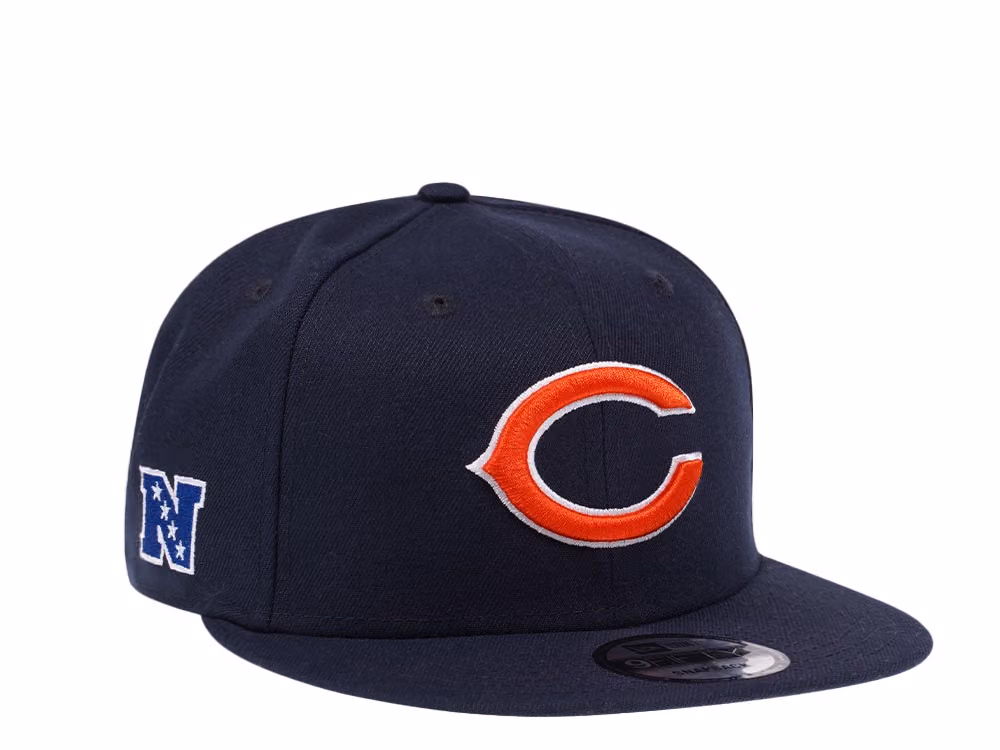 New Era Chicago Bears All About Navy Edition 9Fifty Snapback Hat front