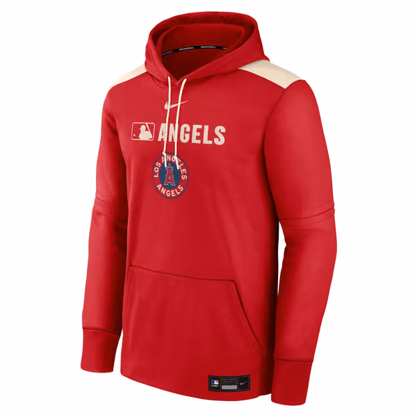Los Angeles Angels 2025 City Connect MLB Authentic Therma Hoodie Red view 1