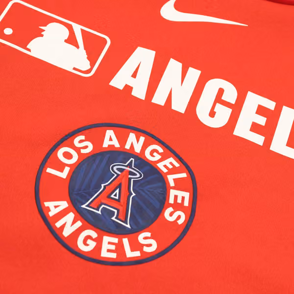 Los Angeles Angels 2025 City Connect MLB Authentic Therma Hoodie Red view 3