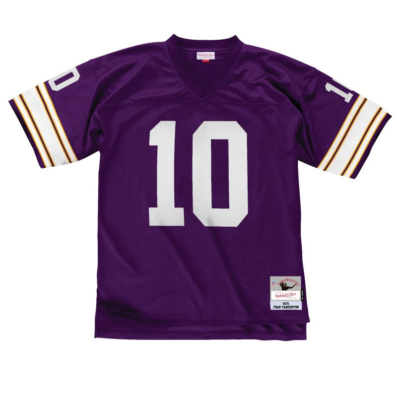 Fran Tarkenton #10 Minnesota Vikings Mitchell & Ness Throwback NFL Jersey Purple view 1