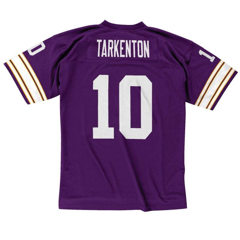 Fran Tarkenton #10 Minnesota Vikings Mitchell & Ness Throwback NFL Jersey Purple view 2