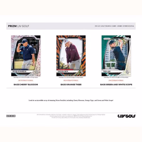 2025 Panini Prizm LIV Golf Hobby Box view 2