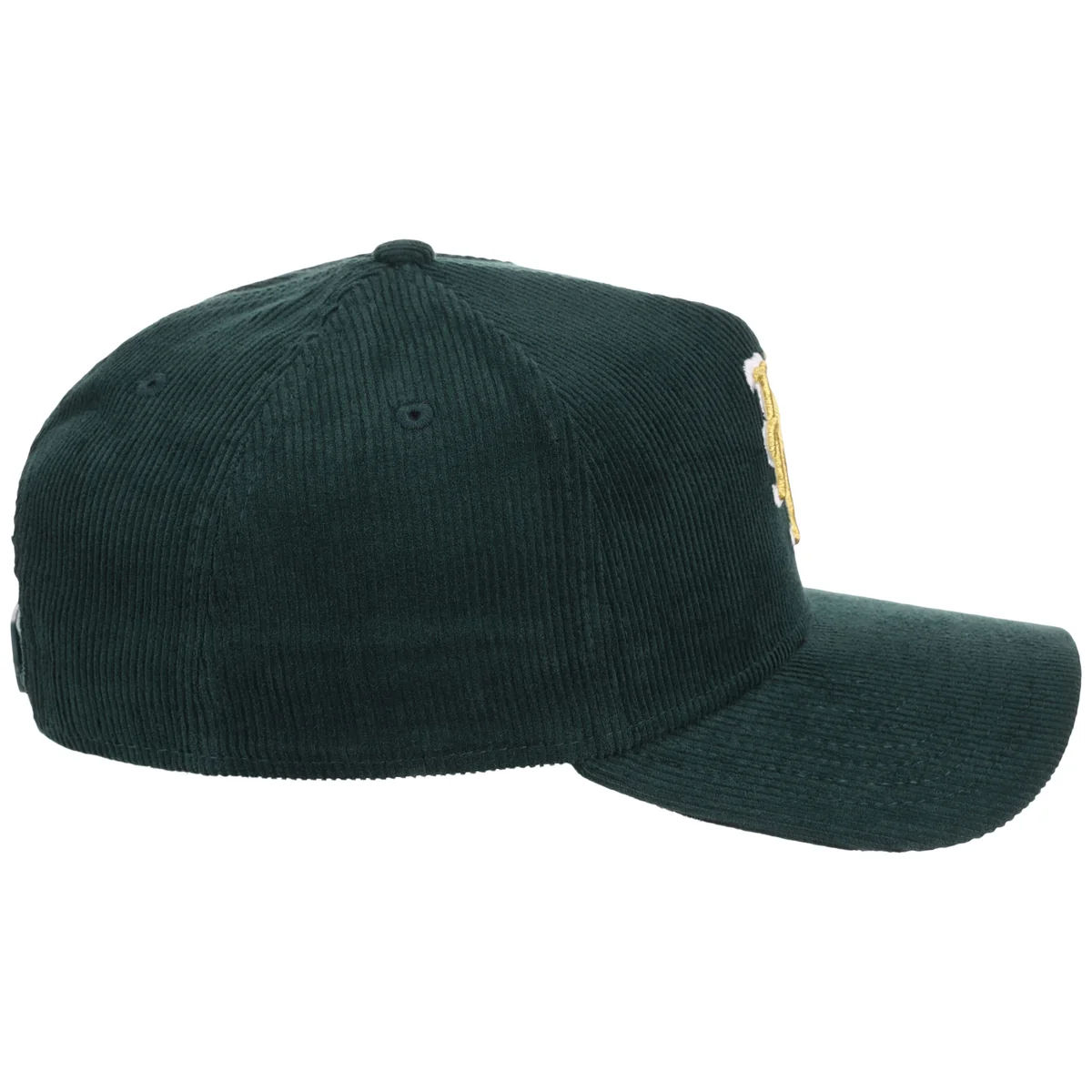 New York Mets MLB Dark Green Cord FASHION CORE New Era 9FORTY A-Frame detail view