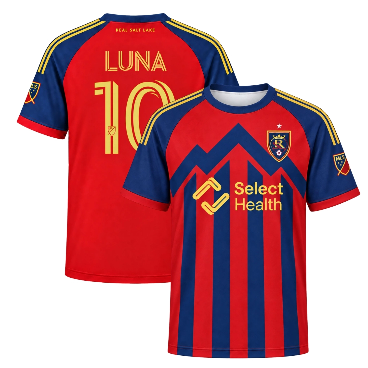Diego Luna RSL Red Blue Jersey Radiant Hoops Design
