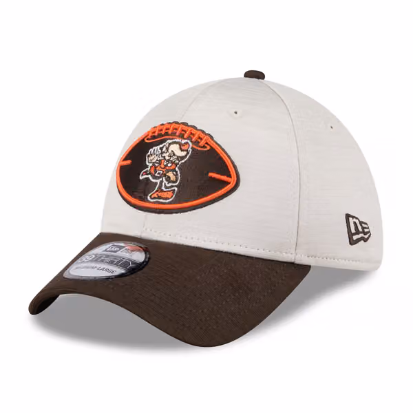 Cleveland Browns Historic 2024 NFL Sideline New Era 39THIRTY Flex Cap product photo