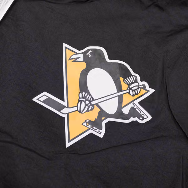 Pittsburgh Penguins Undeniable Mitchell & Ness NHL Windbreaker Jacket view 3