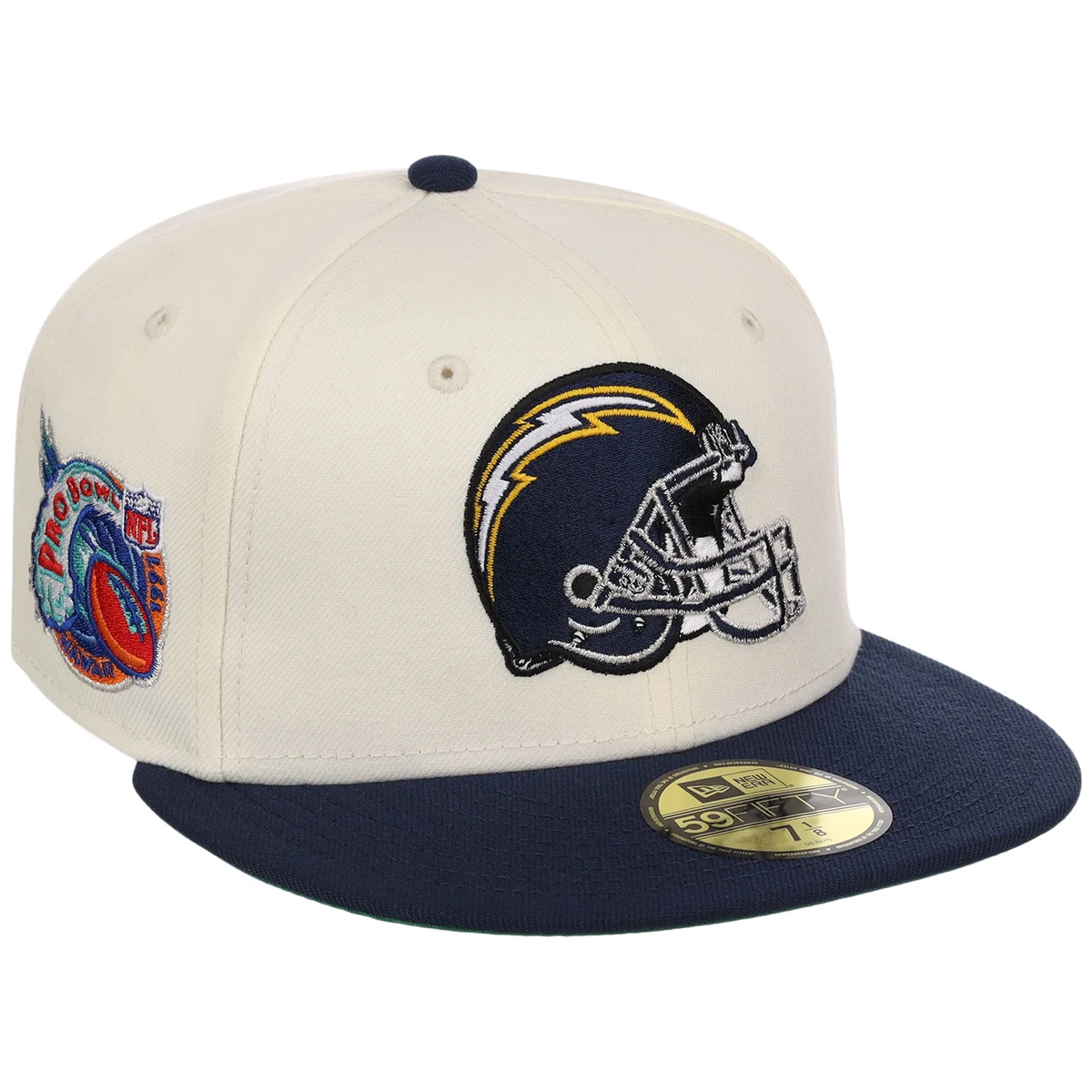 Los Angeles Chargers NFL Chrome OTC New Era 59FIFTY front view