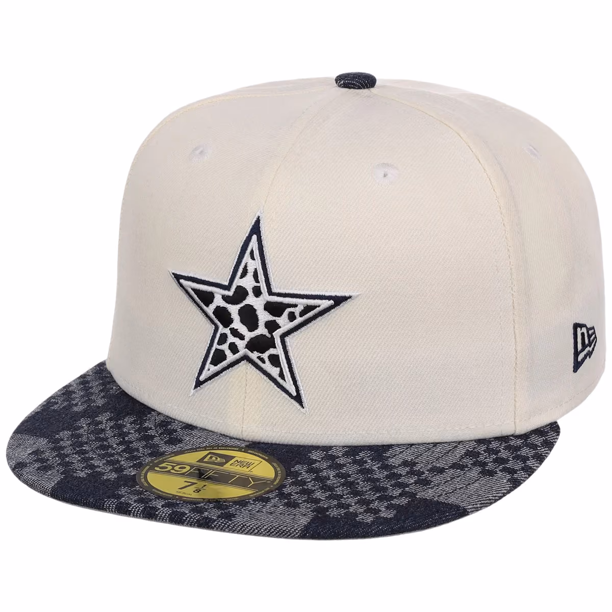 Dallas Cowboys Chrome Denim Dallas Starhide New Era 59FIFTY detail view
