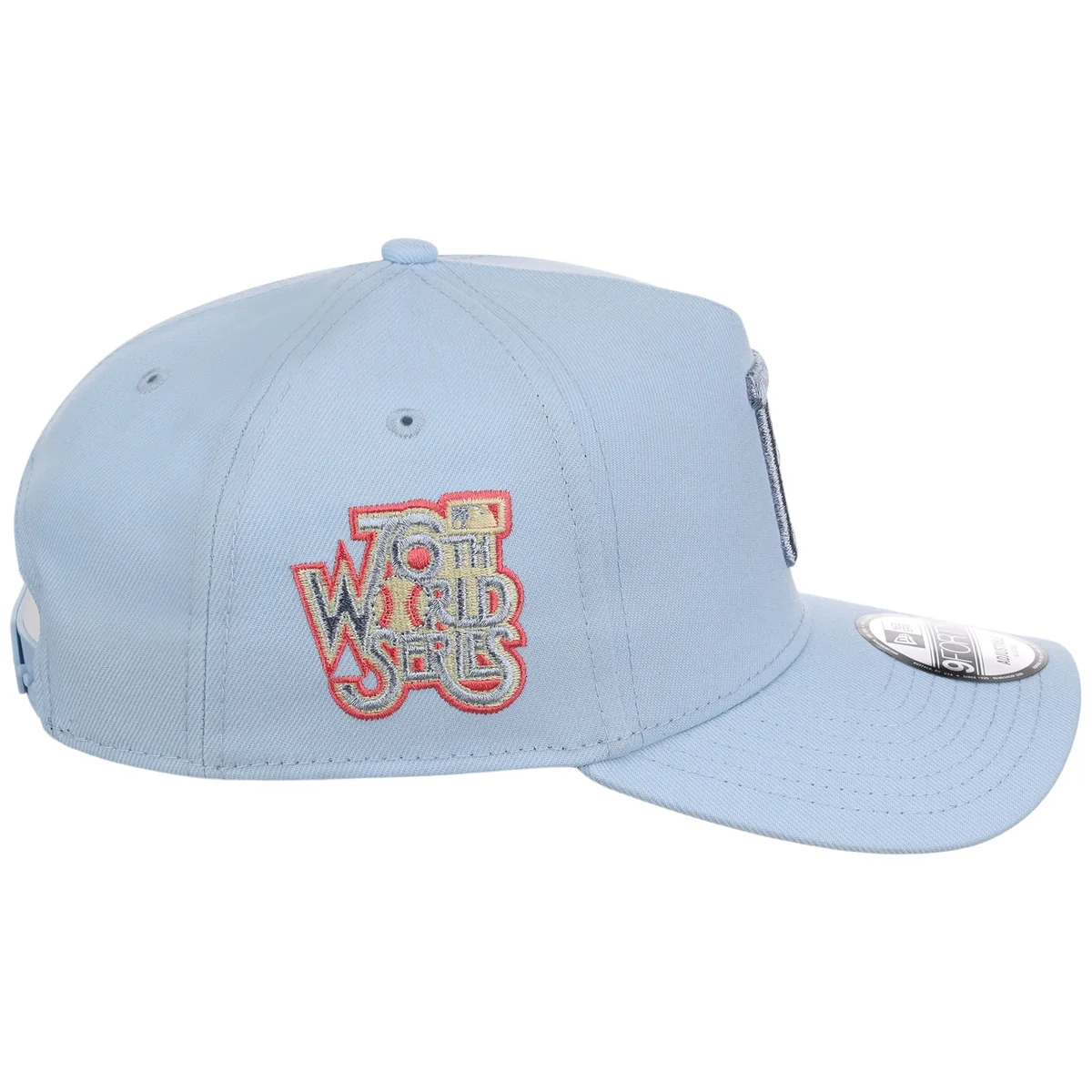 Pittsburgh Pirates MLB Glacial Blue New Era 9FORTY A-Frame detail view