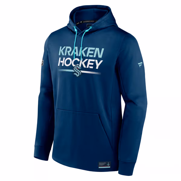Seattle Kraken 2023/24 Authentic Pro Locker Room NHL Hoodie view 1