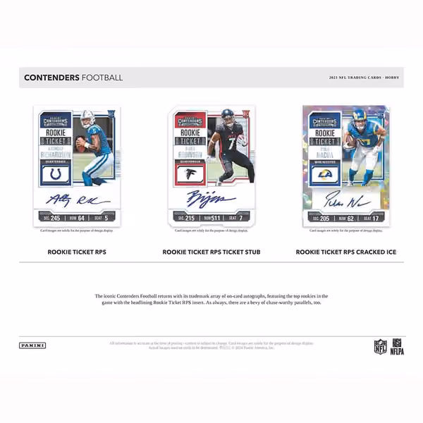 2023 Panini Contenders Football NFL Hobby Box view 2