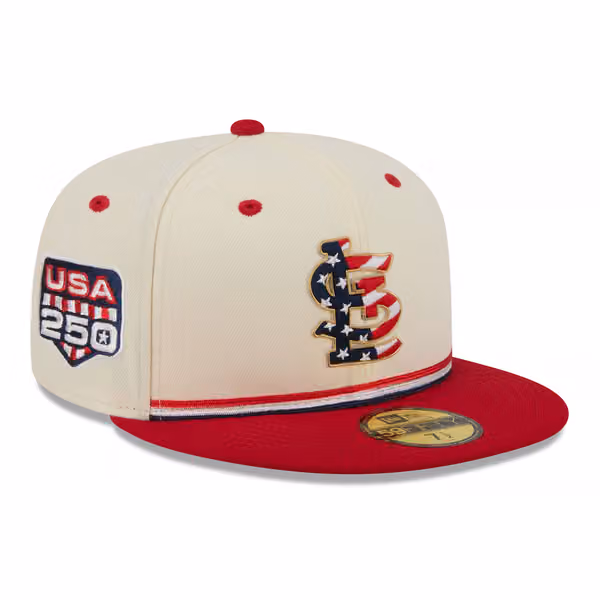 St. Louis Cardinals 2026 4th of July USA 250 59FIFTY Fitted MLB Cap product photo