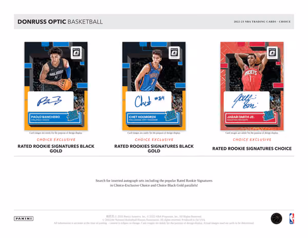 2022/23 Panini Donruss Optic Basketball NBA Choice Box view 2