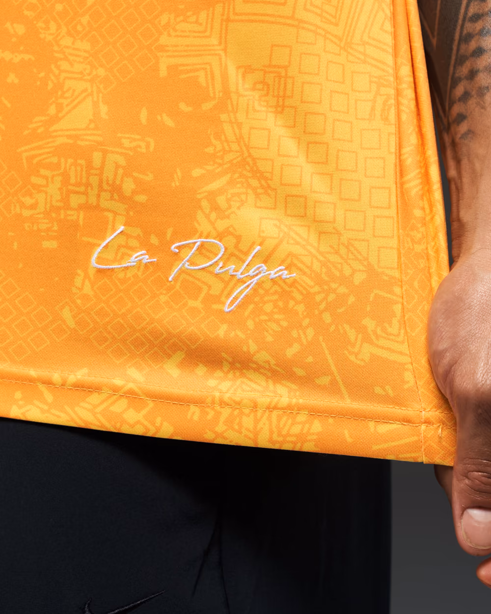 Jersevo Custom Personalized La Pulga Jersey - Orange detail view 5