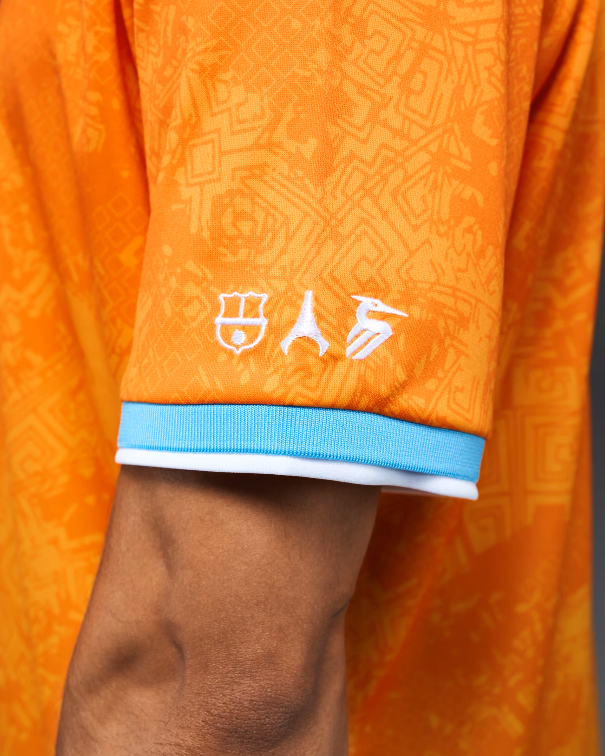 Jersevo Custom Personalized La Pulga Jersey - Orange detail view 4