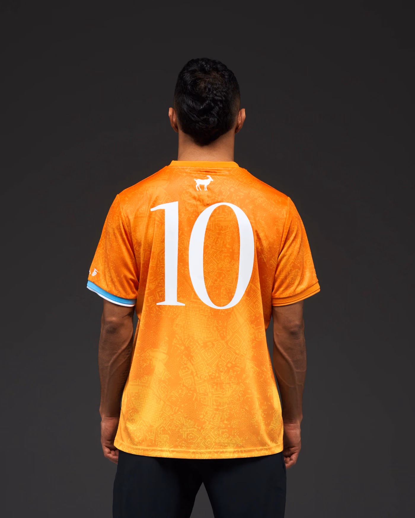 Jersevo Custom Personalized La Pulga Jersey - Orange back view