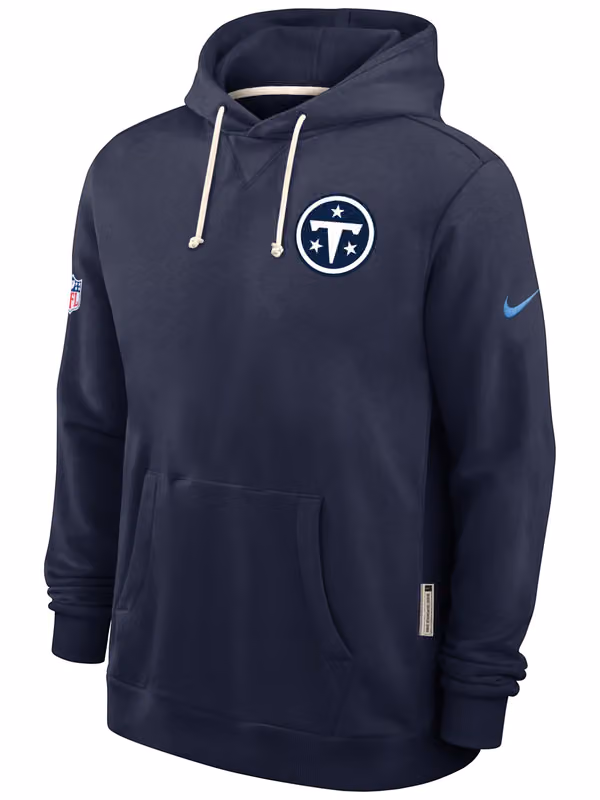 Tennessee Titans 2026 NFL Rivalries Sideline Standard Issue Hoodie Navy view 2
