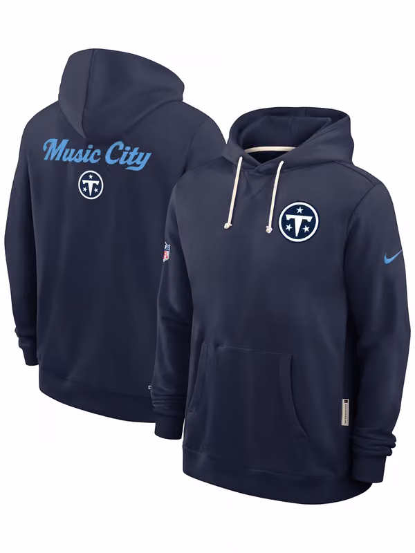Tennessee Titans 2026 NFL Rivalries Sideline Standard Issue Hoodie Navy view 1