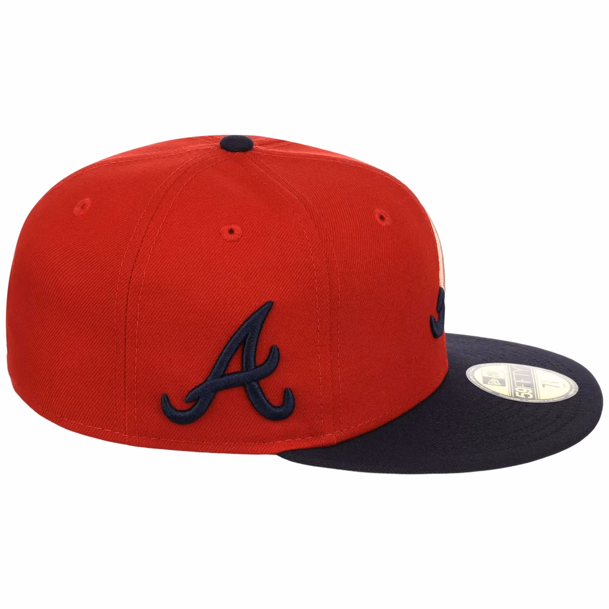 Atlanta Braves Peach Drip Atlanta Crown the City New Era 59FIFTY detail view