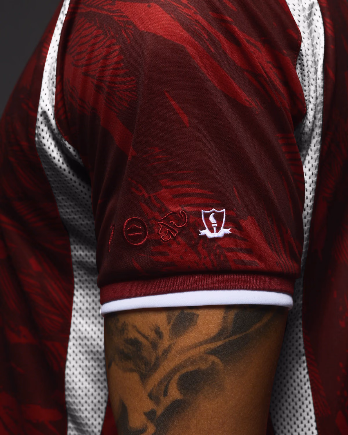 Jersevo Custom Personalized El Pistolero Jersey (The Reds) left sleeve detail