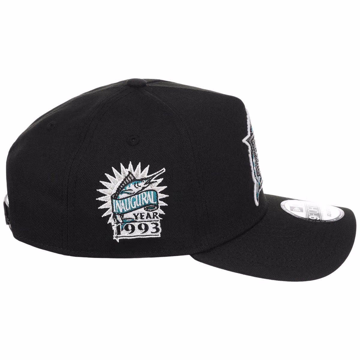 Miami Marlins MLB Diamond Bling New Era 9FORTY A-Frame detail view