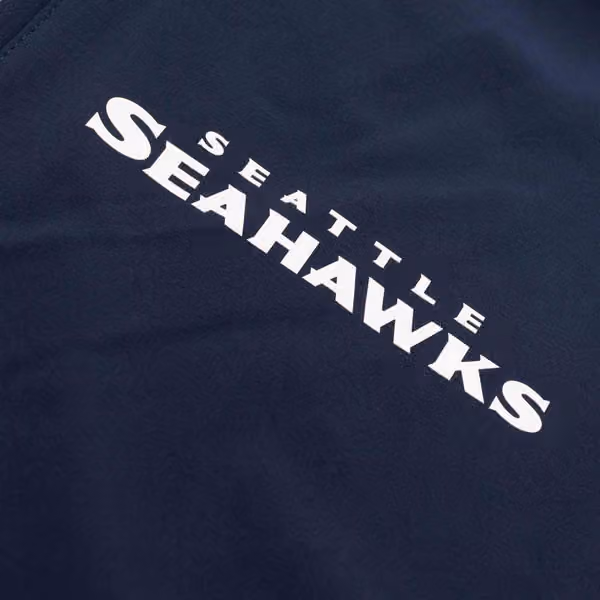 Seattle Seahawks 2024 NFL Sideline Nike Lightweight Coach Jacket Navy view 4