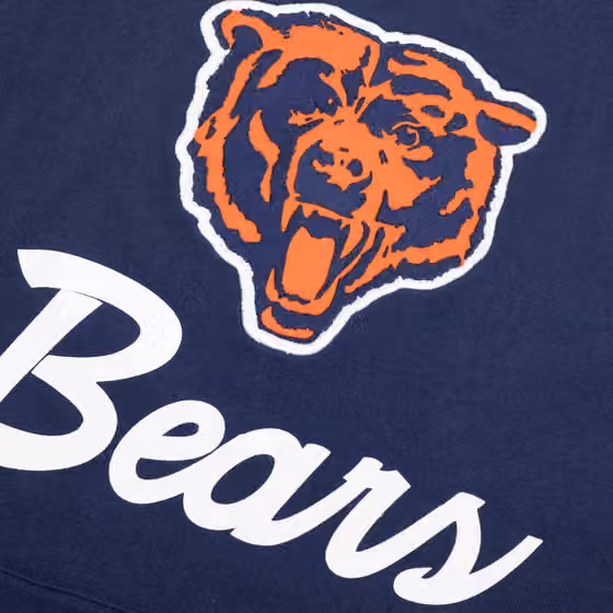 Chicago Bears Mitchell & Ness Cut Sleeves Fleece Short Sleeve NFL Hoodie view 3