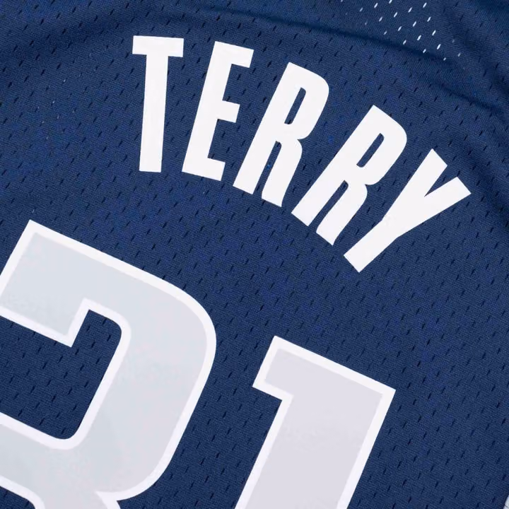 Jason Terry #31 Dallas Mavericks 2011-12 Mitchell & Ness Swingman NBA Jersey Navy view 4