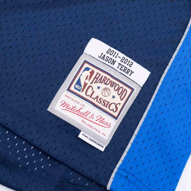 Jason Terry #31 Dallas Mavericks 2011-12 Mitchell & Ness Swingman NBA Jersey Navy view 3
