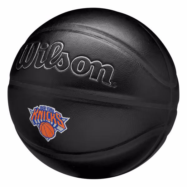 New York Knicks Premiere Wilson NBA Basketball Black (Size 7) view 5