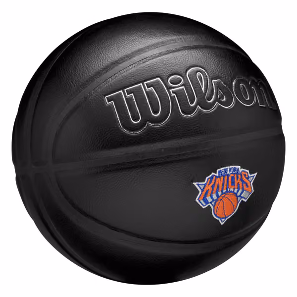 New York Knicks Premiere Wilson NBA Basketball Black (Size 7) view 4