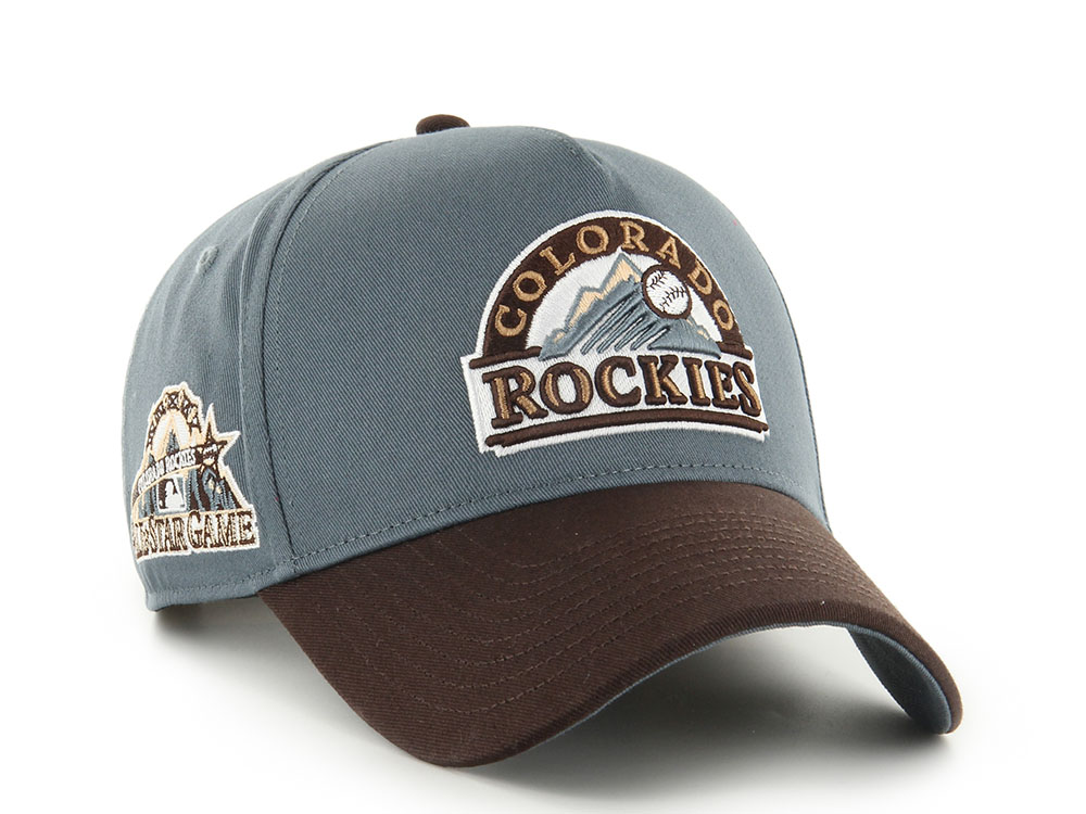 47 Brand Colorado Rockies All Star Game 1998 Basalt Two Tone Edition MVP Snapback Hat front