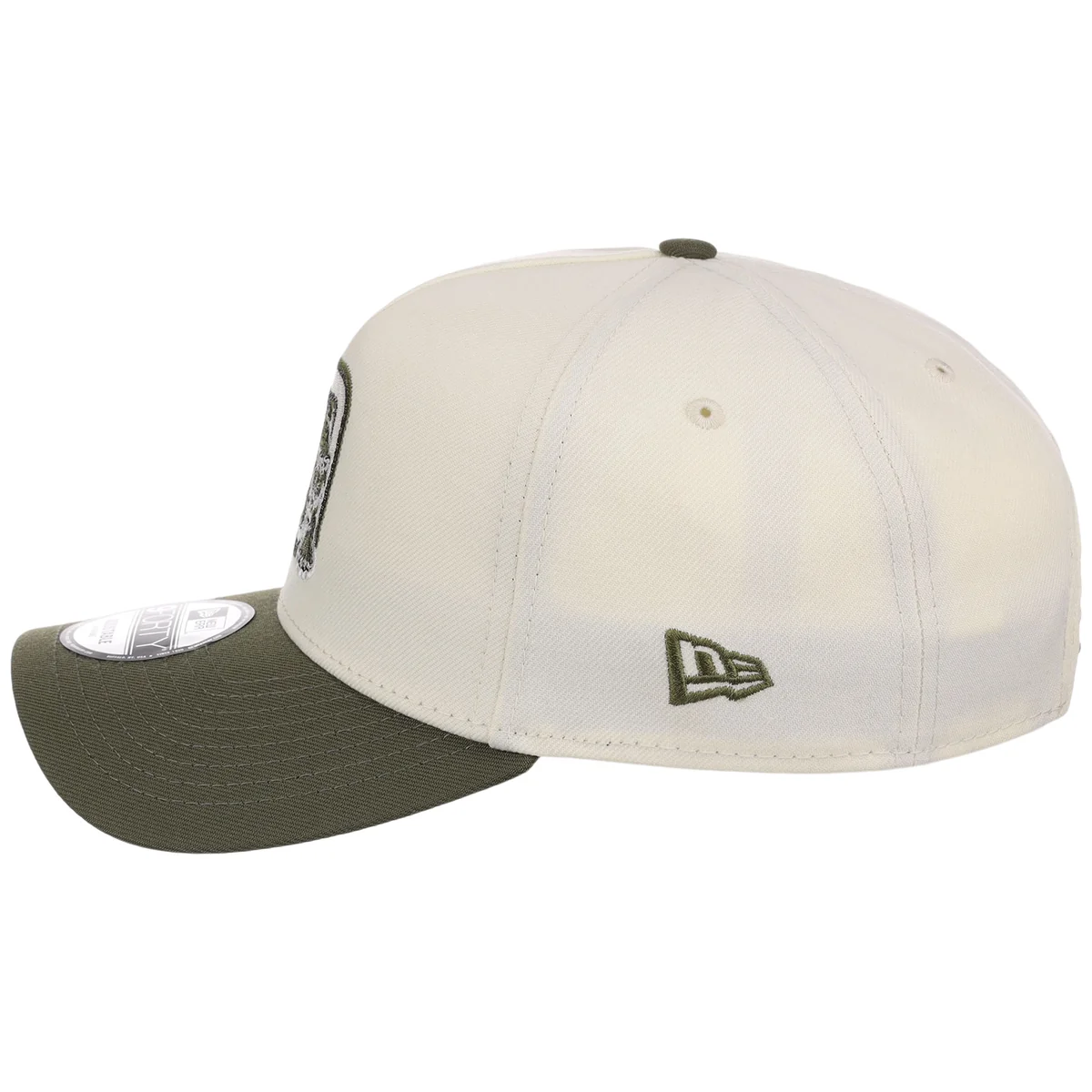 Detroit Tigers MLB Chrome Olive New Era 9FORTY detail view