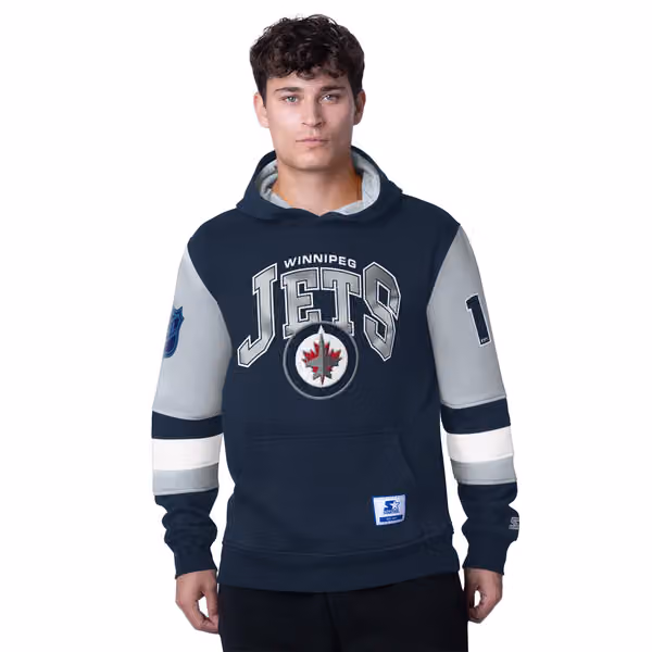 Winnipeg Jets Starter End Zone NHL Hoodie view 1