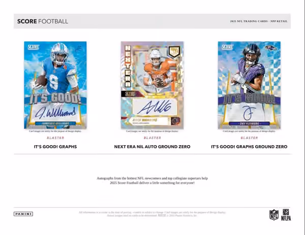 2025 Panini Score Football NFL Mega Box view 4