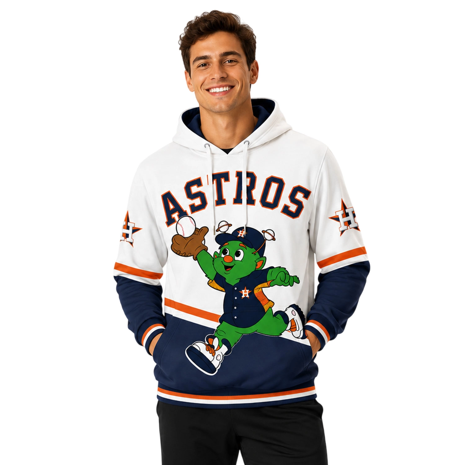 Astros Baseball Hoodie Custom Remarkable Mascot Graphic
