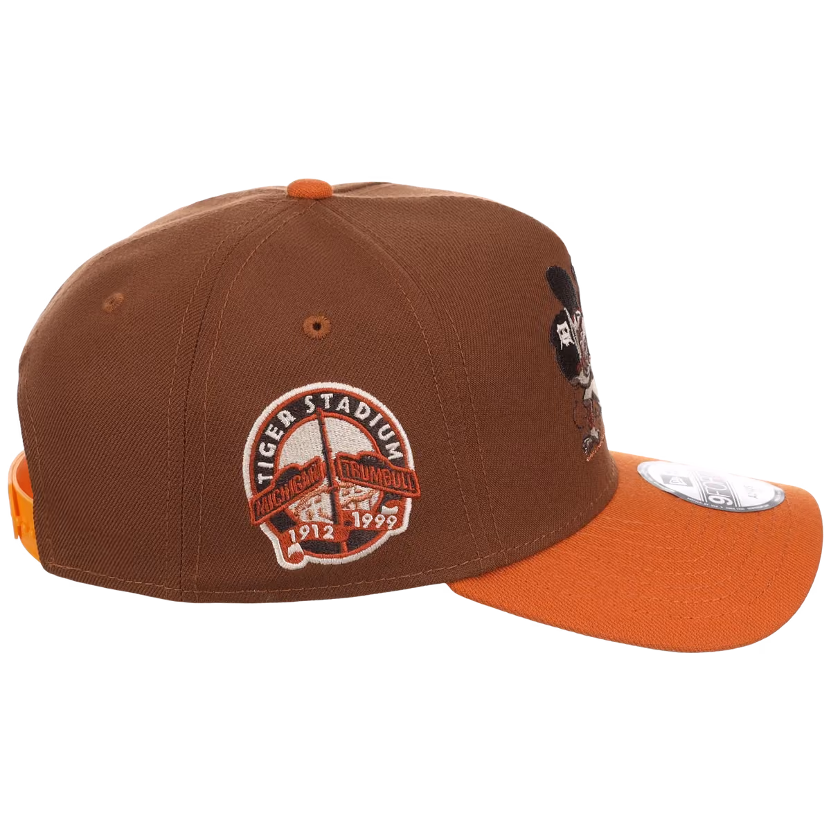 Detroit Tigers MLB Copper Harvest New Era 9FORTY A-Frame detail view