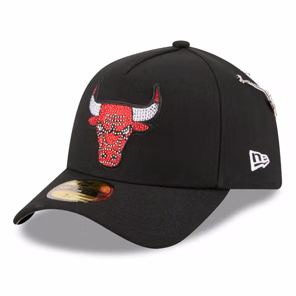Chicago Bulls 2026 NBA Draft On-Stage Crystal 59FORTY A-Frame Fitted Cap Black product photo
