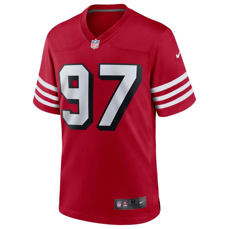 Nick Bosa #97 San Francisco 49ers Nike Game NFL Jersey Alternate Red view 2