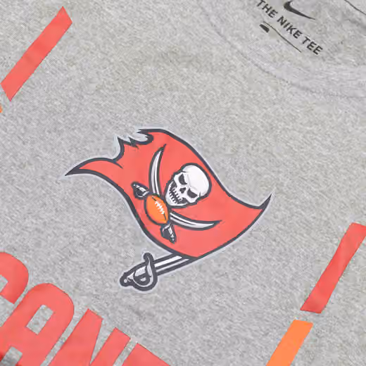 Tampa Bay Buccaneers Goal Post Nike Legend Performance NFL T-Shirt Gray view 3