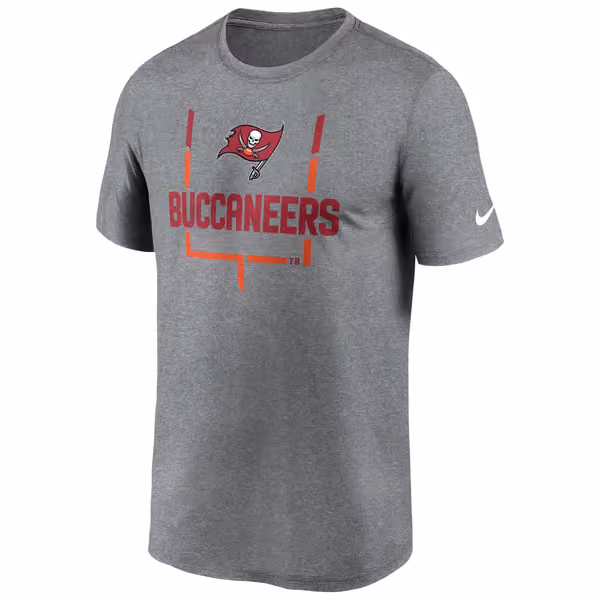 Tampa Bay Buccaneers Goal Post Nike Legend Performance NFL T-Shirt Gray view 1