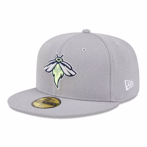 Columbia Fireflies MiLB Batting Practice Authentic 59FIFTY Fitted Cap Gray product photo