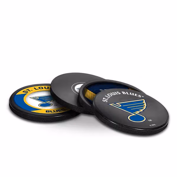 St. Louis Blues NHL Puck Coasters (Set of 4) view 2
